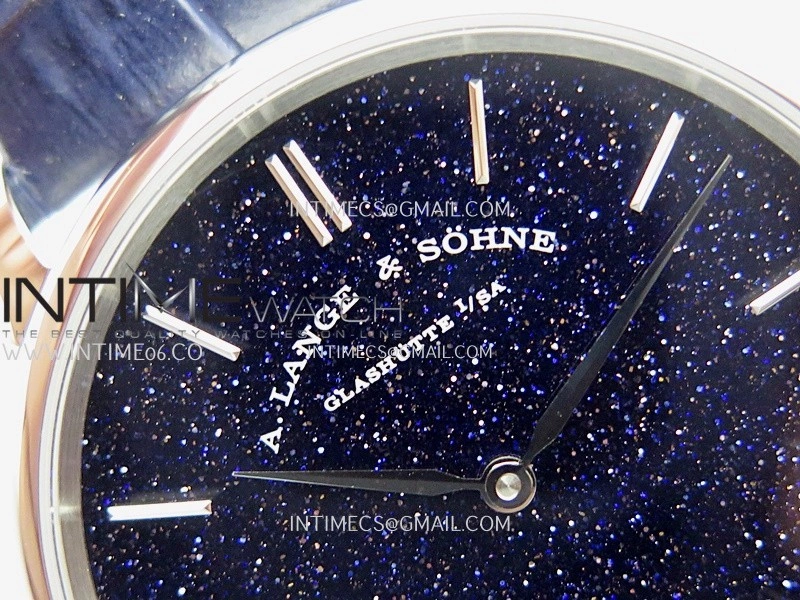 Saxonia Thin 211.026 SS SVF Best Edition Blue Star Dust Dial On Blue Leather Strap A2892